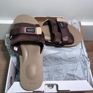 NWT Suicoke Brown x Beige OG-082 Padri Slide Sandals